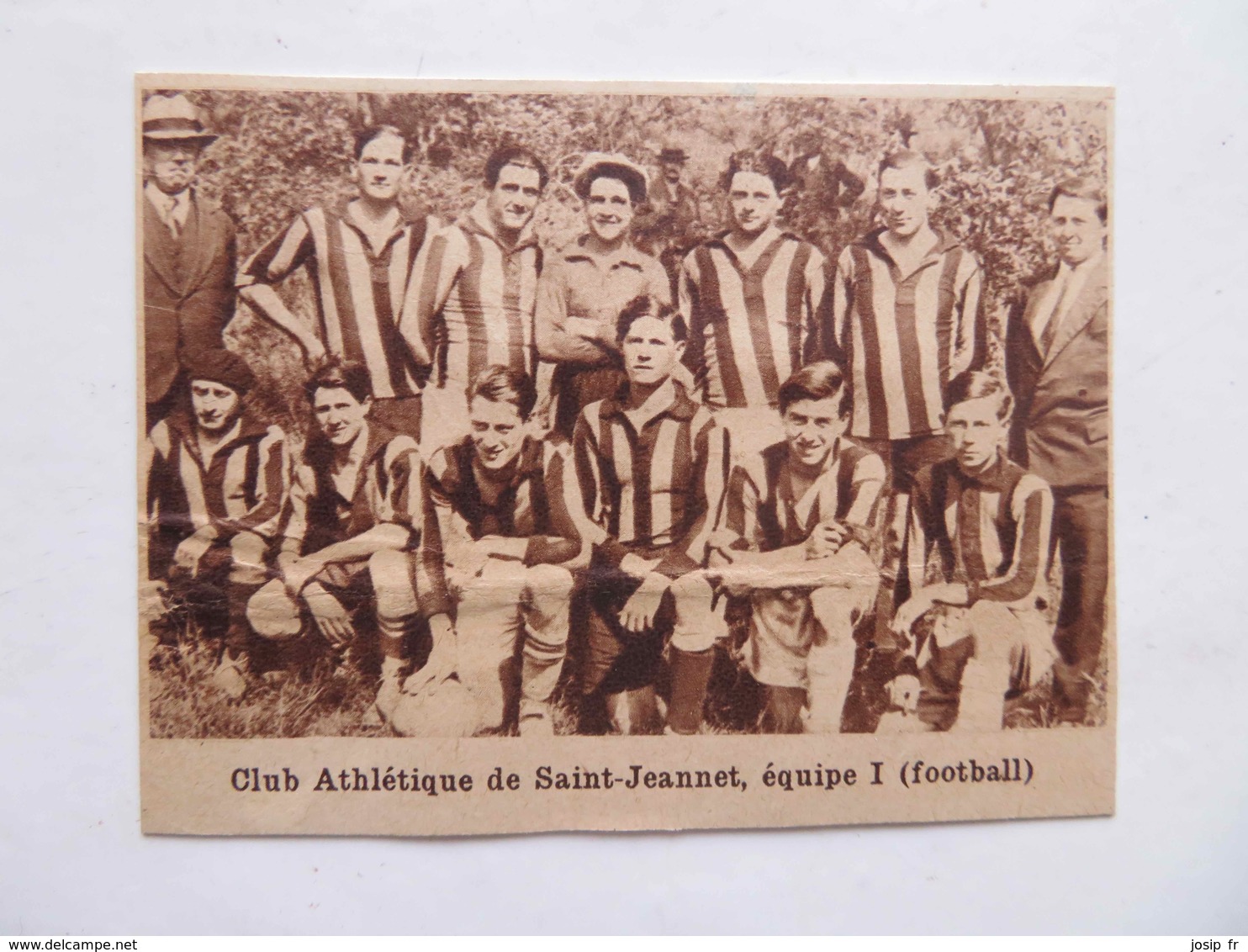 SAINT-JEANNET (CÔTE D'AZUR)- CLUB ATHLÉTIQUE SAINT-JEANNET EQUIPE 1 FOOTBALL (PHOTO DE JOURNAL: 08/1932) - Côte D'Azur