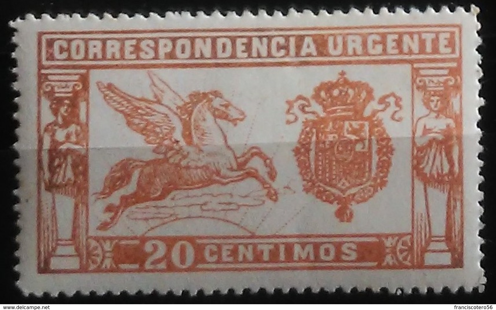 España: Año. 1925 - ( Reinado Alfonso XIII Urgente Pegaso, Tipo De 1905 ) Dent. 14 De Linea - Exprès