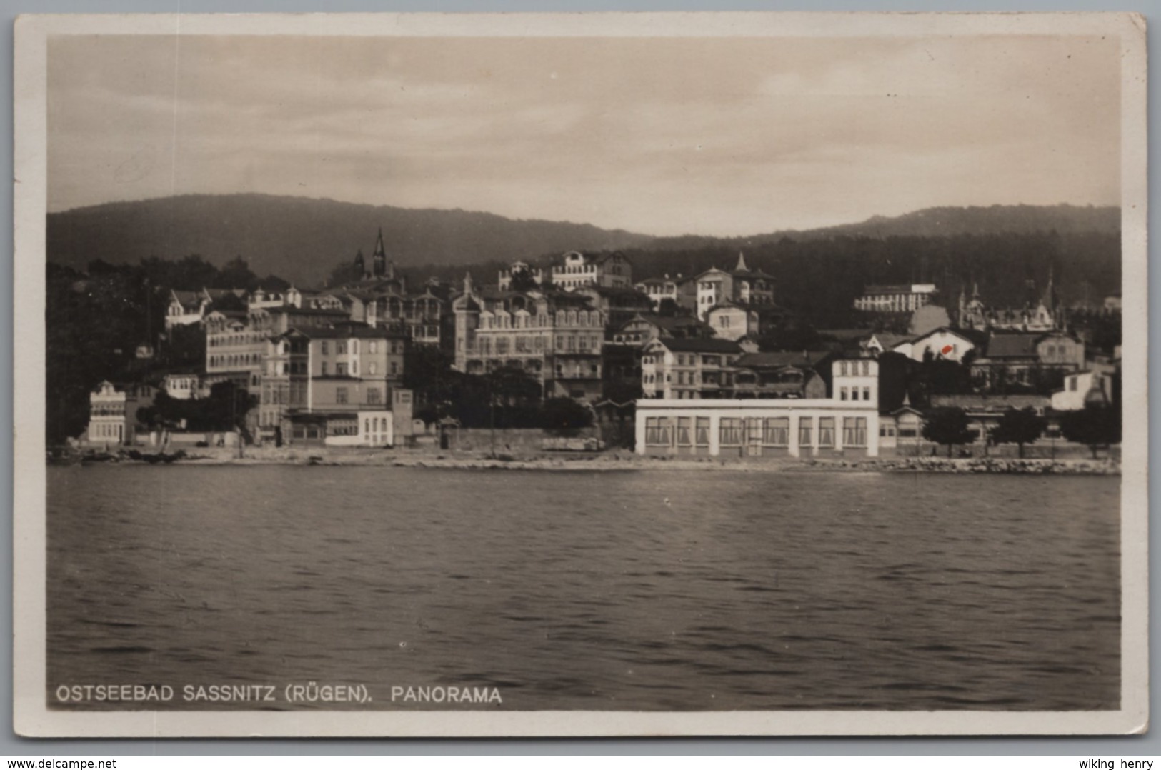 Sassnitz Auf Rügen - S/w Panorama 1 - Sassnitz