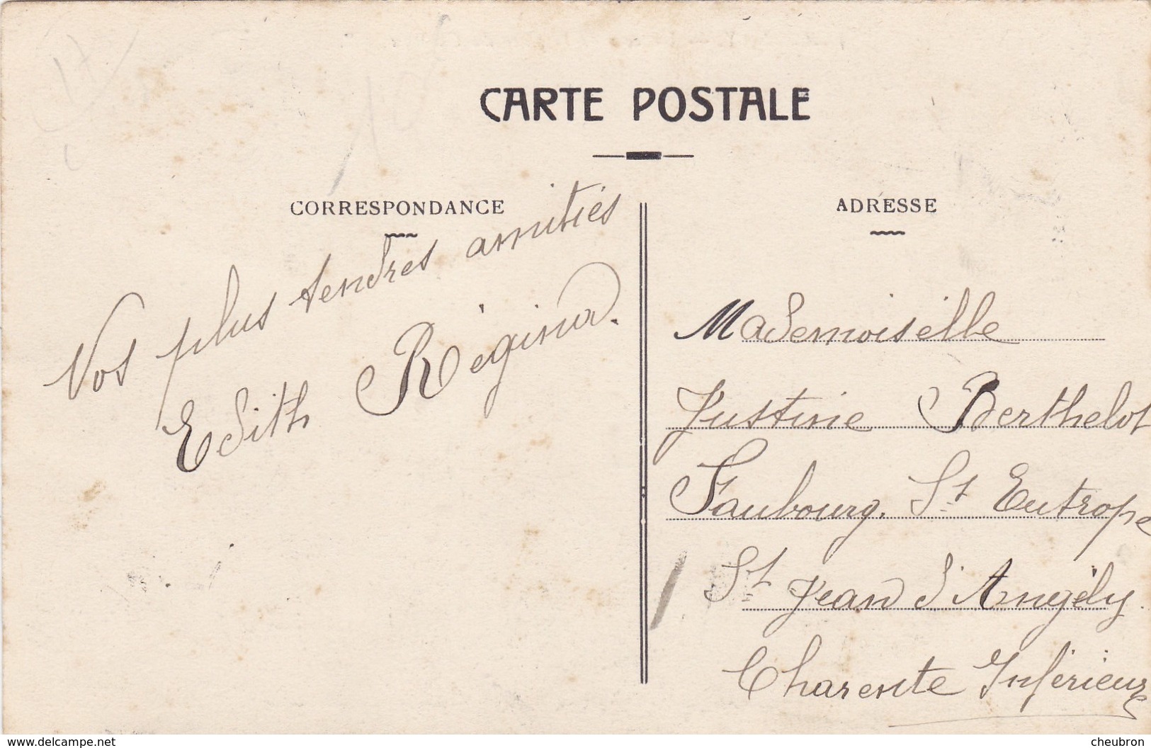 17. AULNAY.  CPA . UN COIN DE LA PLACE DU CHATEAU. ANIMATION. ATTELAGE. LA GRANDE RUE. ANNÉE 1908 + TEXTE. - Autres & Non Classés