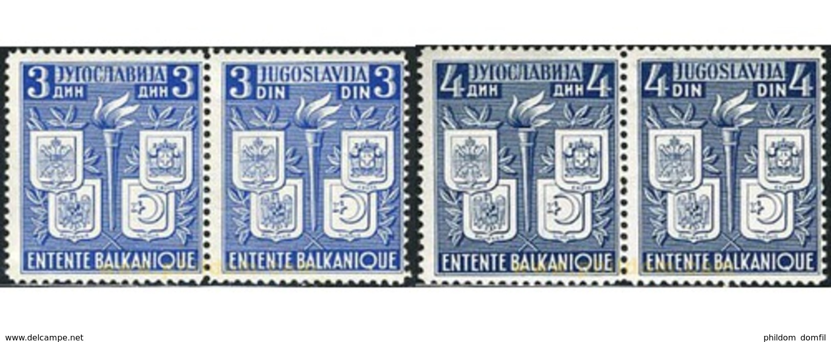 Ref. 293742 * MNH * - YUGOSLAVIA. 1940. 	ENTENTE BALKANICO	 . ENTENTE BALKANICO - Ungebraucht