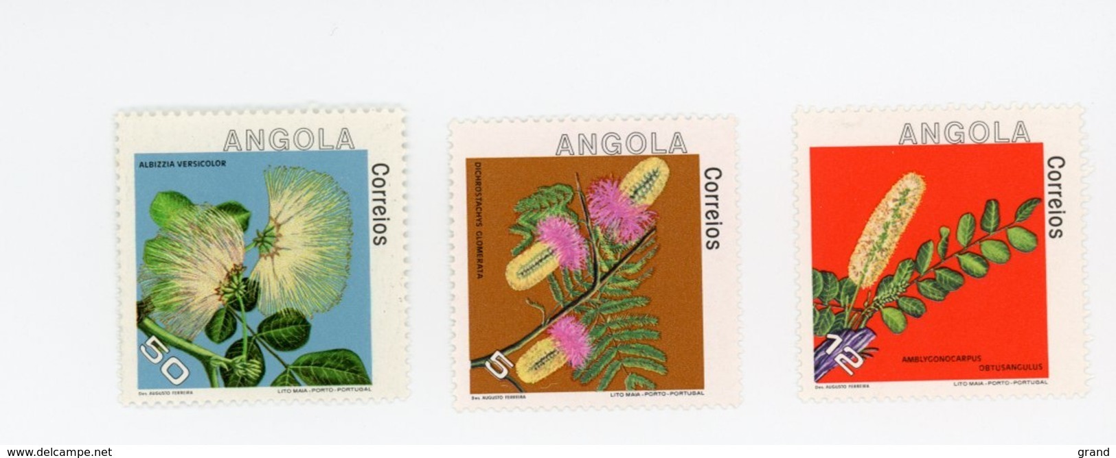 Angola 1983-Fleurs Diverses-YT 664/6***MNH-Valeur 7 - Angola