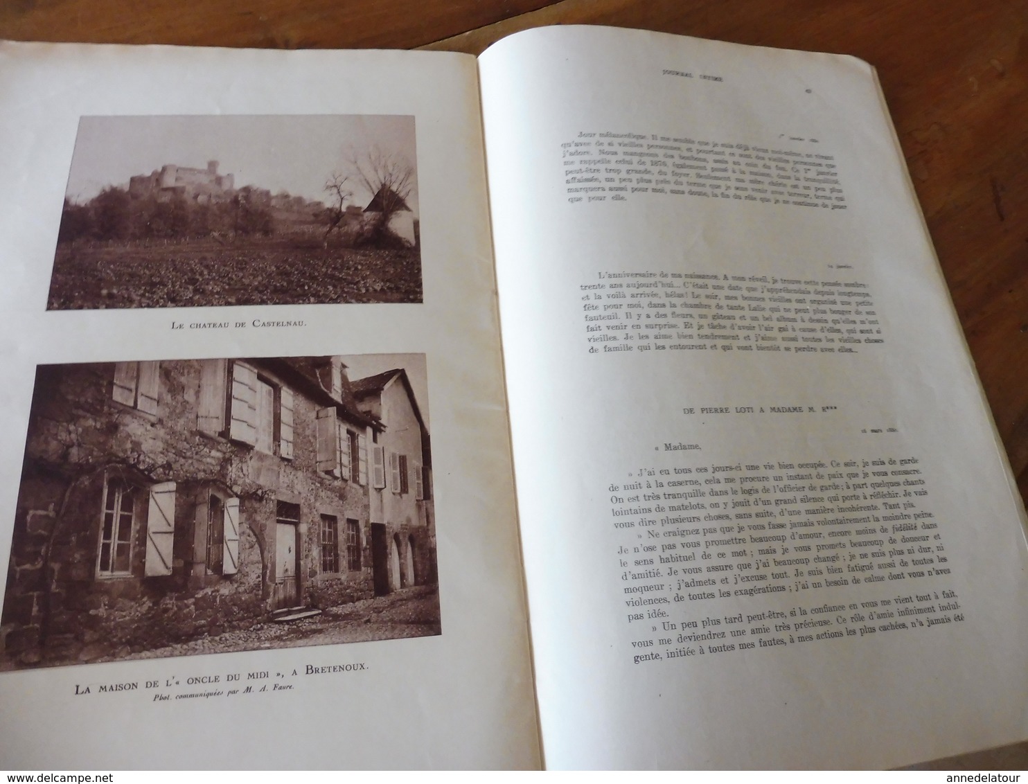 JOURNAL INTIME (Pierre Loti)  publié par son fils Samuel Viaud   (année 1924) document I et II ...à suivre