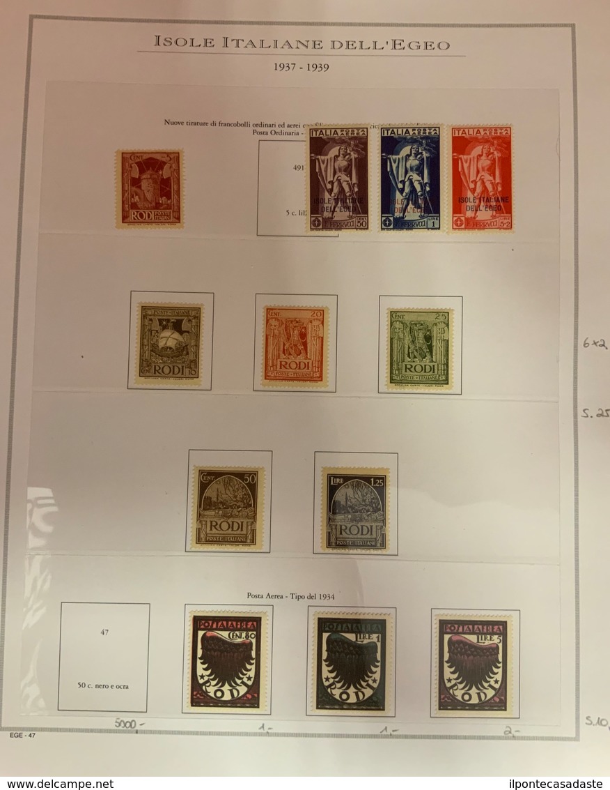 MNH ) EGEO 1912/1940 | Emissioni generali | Collezione pressoché completa del periodo. Materiale di ottim