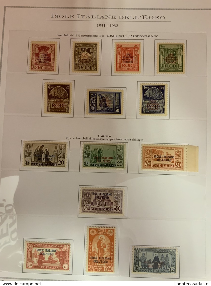 MNH ) EGEO 1912/1940 | Emissioni generali | Collezione pressoché completa del periodo. Materiale di ottim