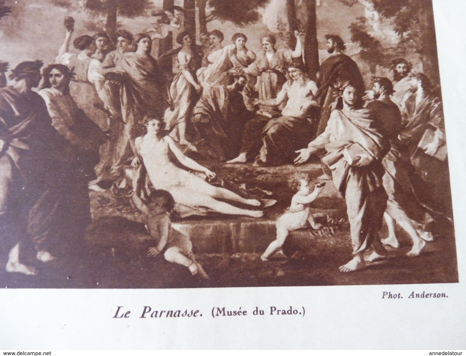 NICOLAS POUSSIN (Triptyque)  par Jacques des Gachons  -  Reproduction en héliogravure d'oeuvres de Poussin