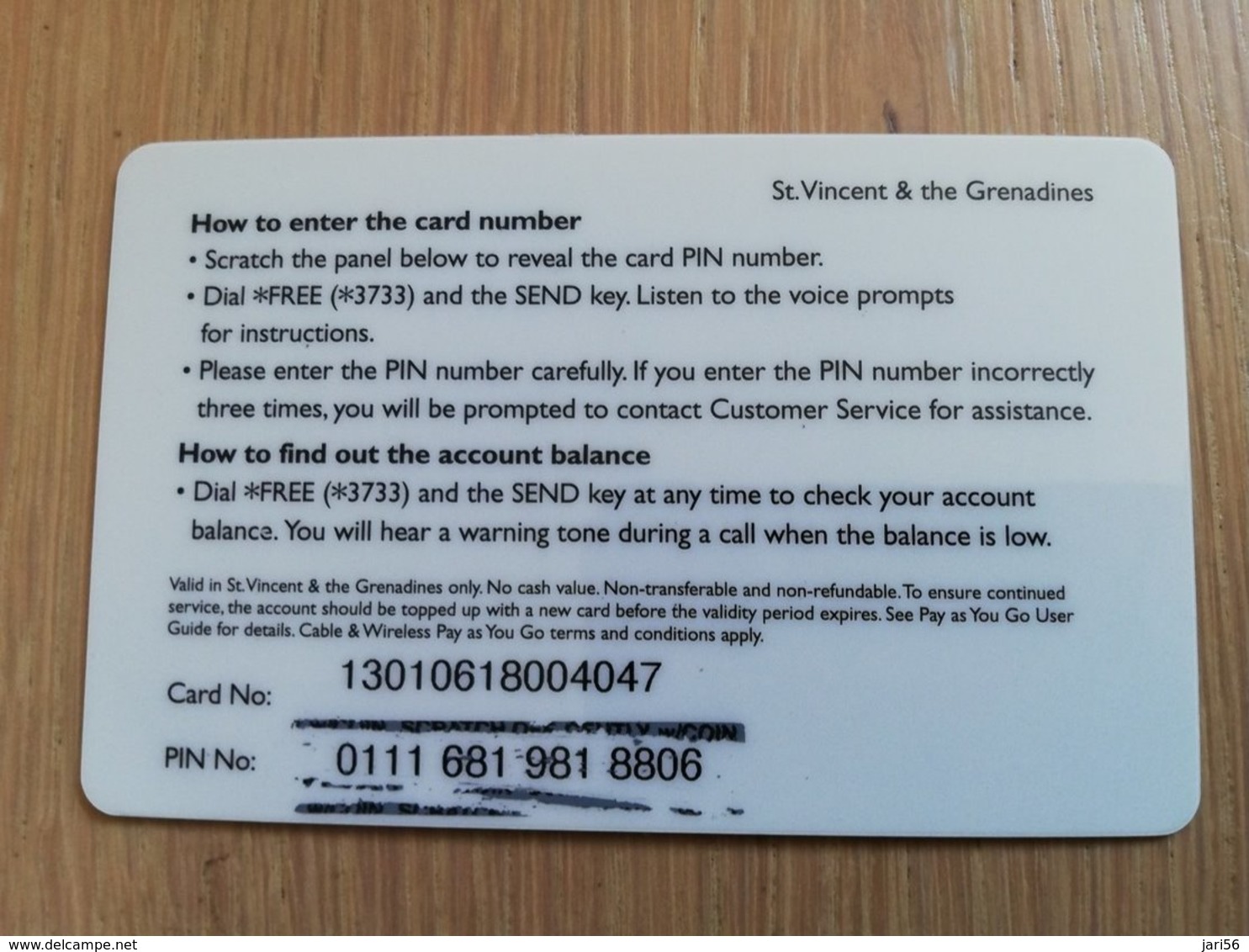 ST VINCENT & GRENADINES   $ 40 PAY AS YOU GO  YELLOW THICK  Prepaid   Fine Used  Card  **2164 ** - St. Vincent & Die Grenadinen