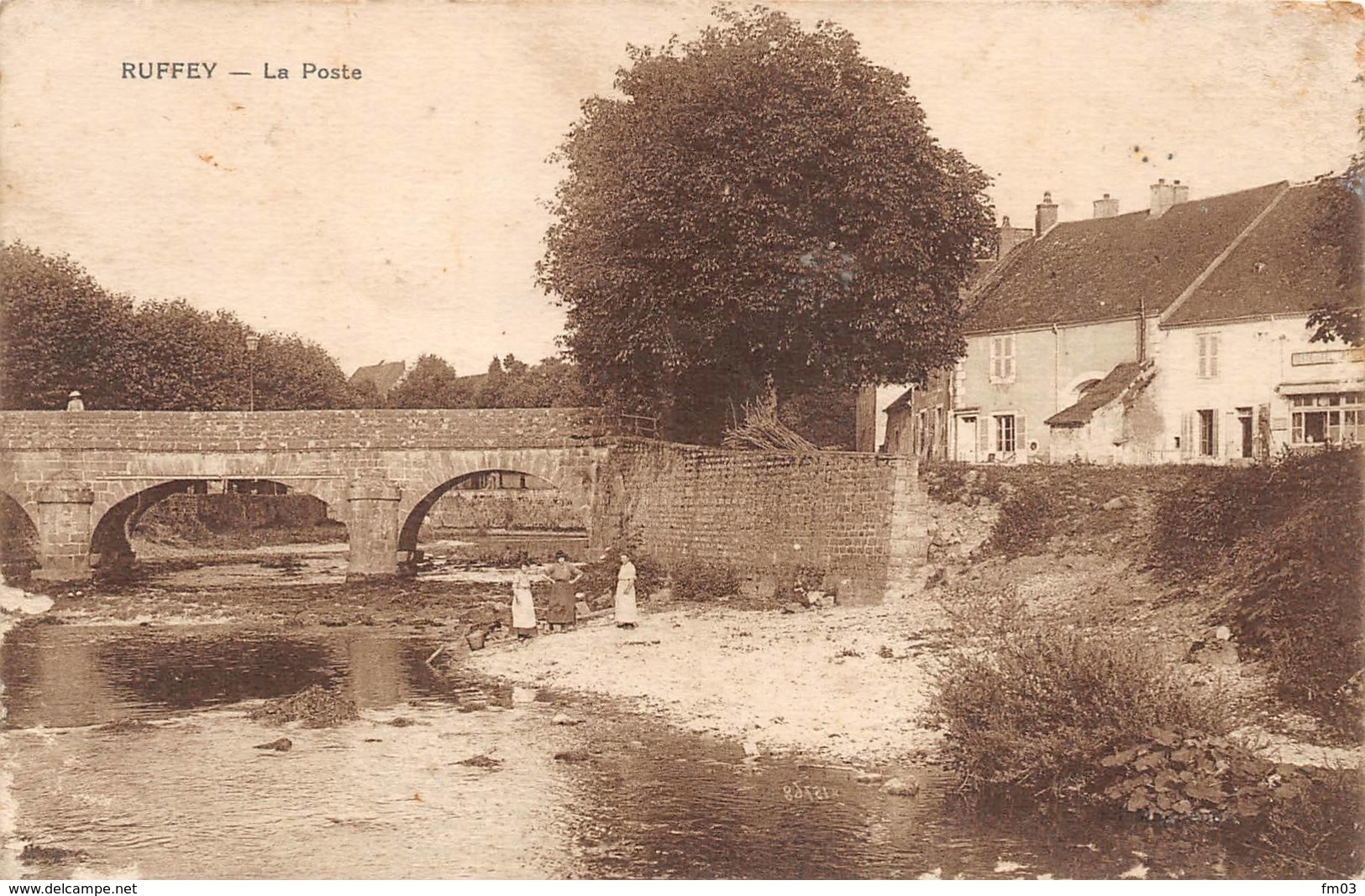 Ruffey Canton Bletterans Pont Sur La Seille Poste Lavandières - Other & Unclassified