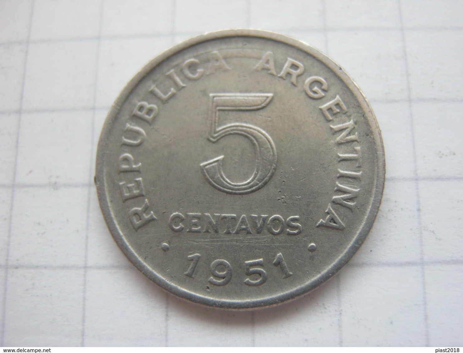 Argentina , 5 Centavos 1951 - Argentinië