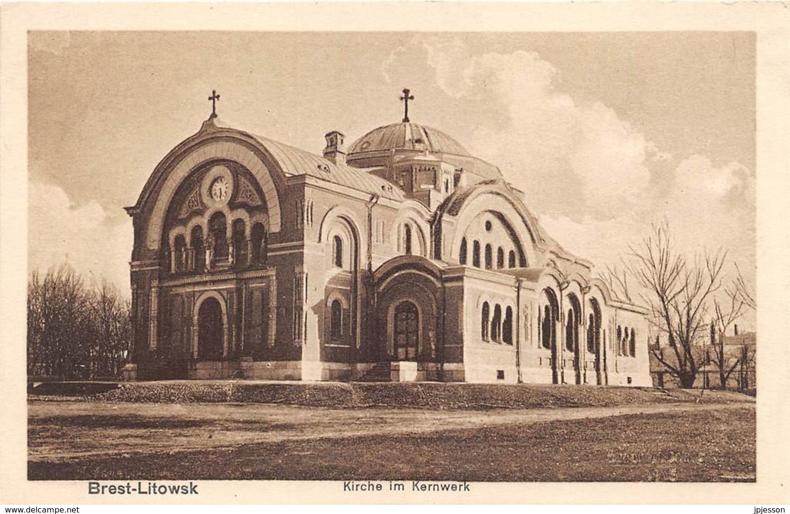 BELARUS - BREST LITOVSK - KIRCHE IM KERNWERK - CARTE ALLEMANDE, GUERRE 14 18 - Belarus