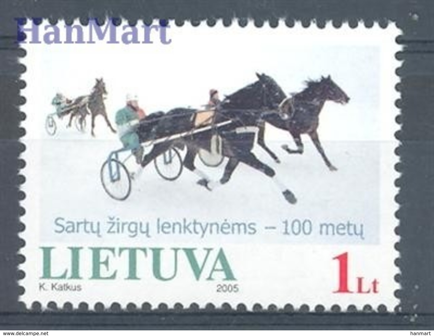 Lithuania 2005 Mi 868 MNH ( ZE3 LTH868 ) - Chevaux