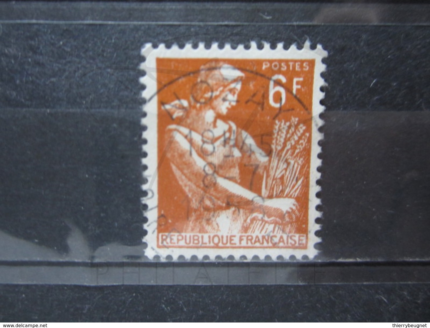 VEND BEAU TIMBRE DE FRANCE N° 1115 , OBLITERATION " NOZAY " !!! - 1957-1959 Reaper