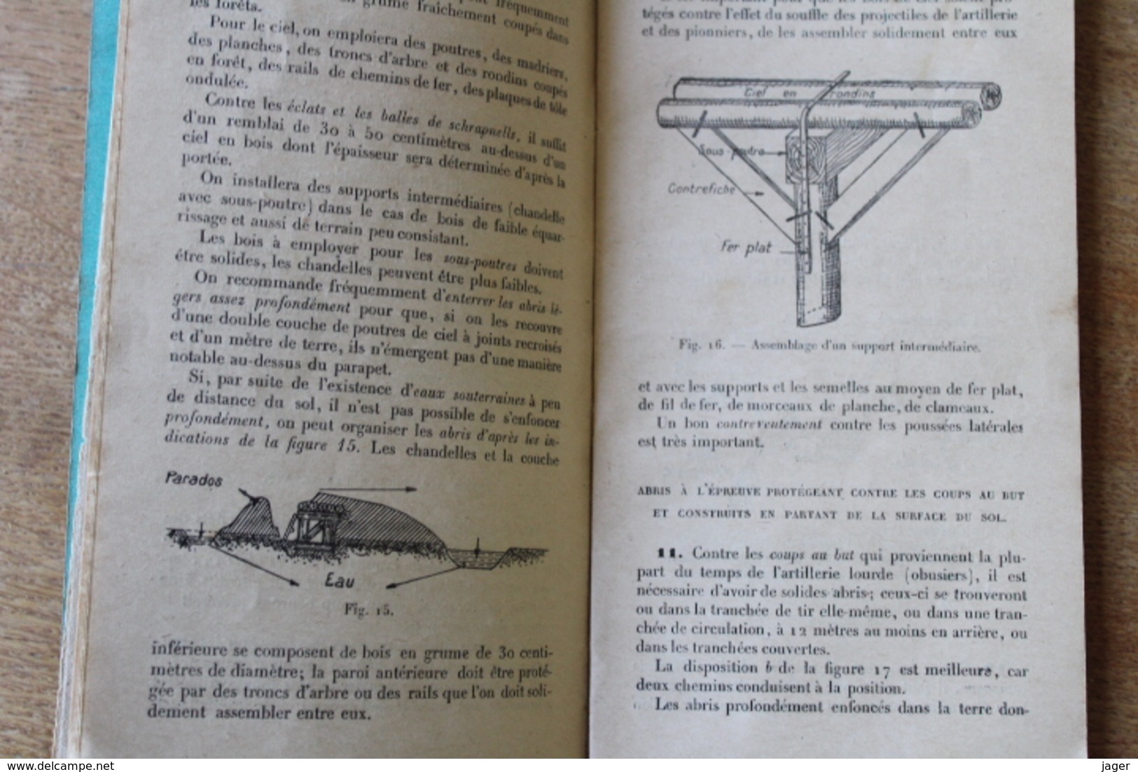 Livret Militaire  Fortification De Campagne  1915  Pour Réalisation De Tranchées Allemandes - 1914-18