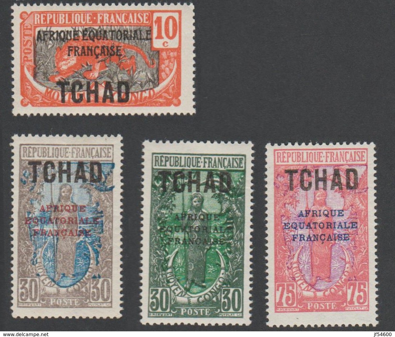 Tchad 37 38 39 42 * - Unused Stamps