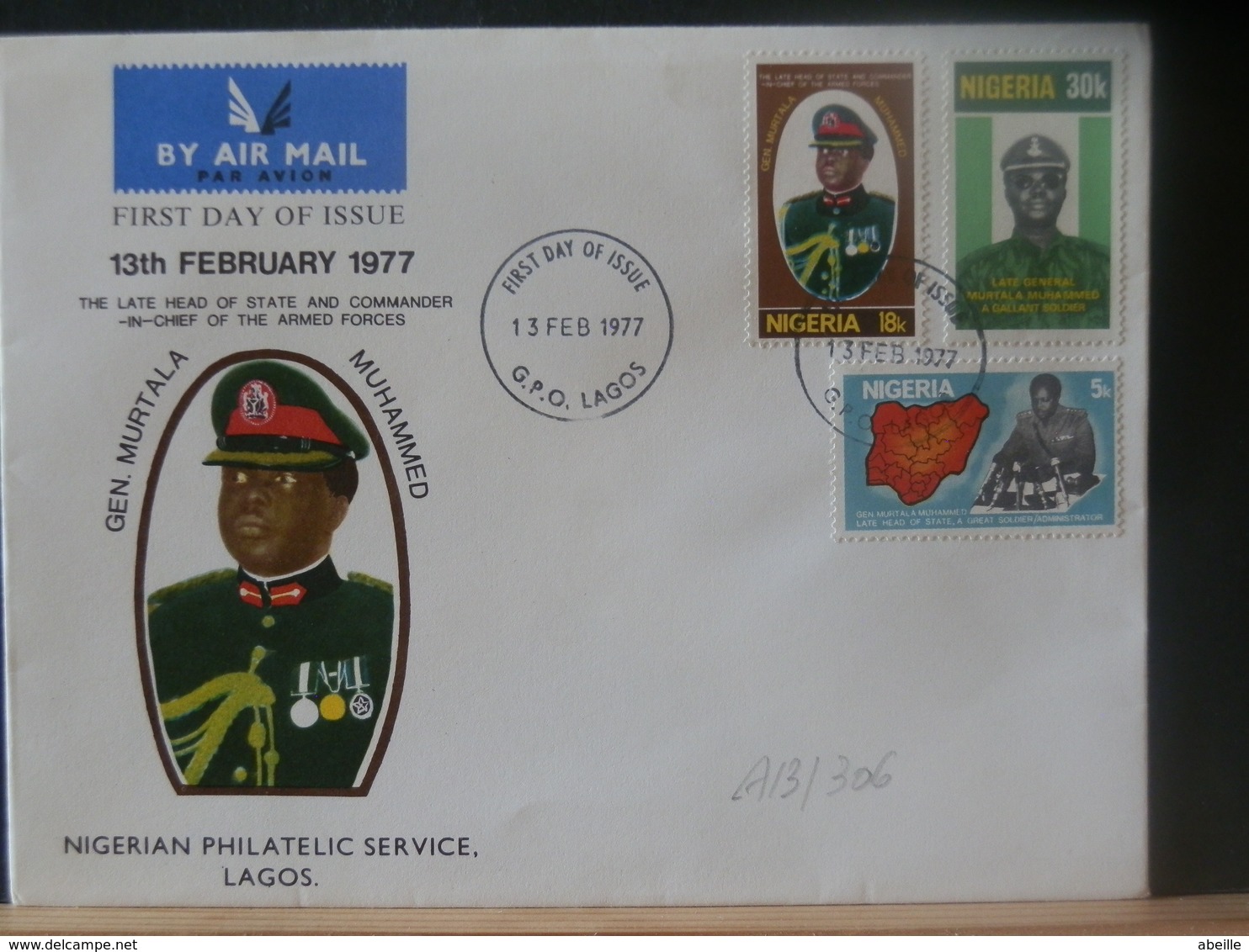 A13/306  FDC  NIGERIA - Nigeria (1961-...)