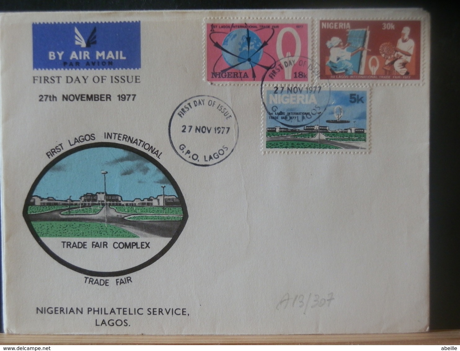 A13/307  FDC  NIGERIA - Nigeria (1961-...)