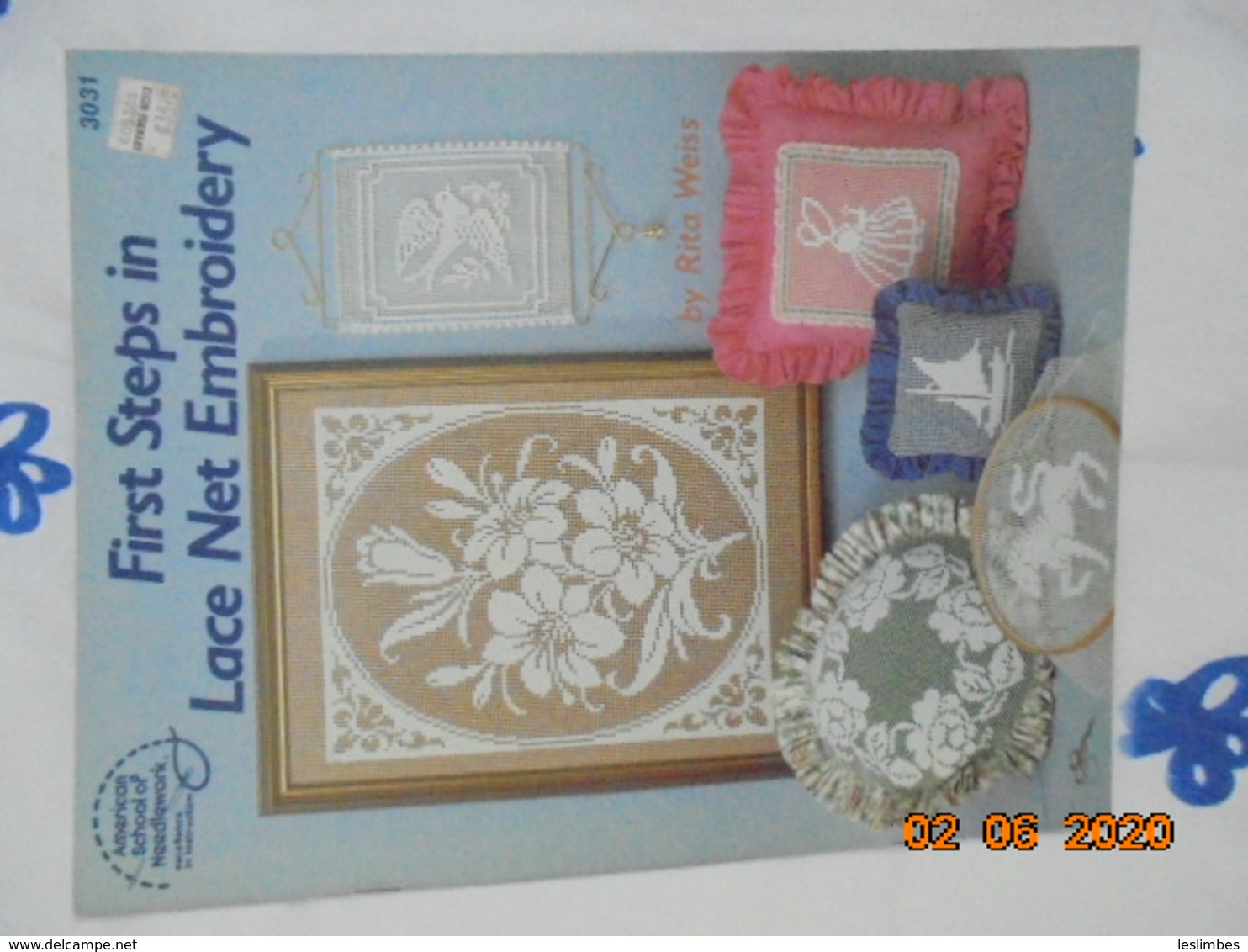 First Steps In Lace Net Embroidery By Rita Weiss ISBN 0881950815 American School Of Needlework 1984 - Ocios Creativos