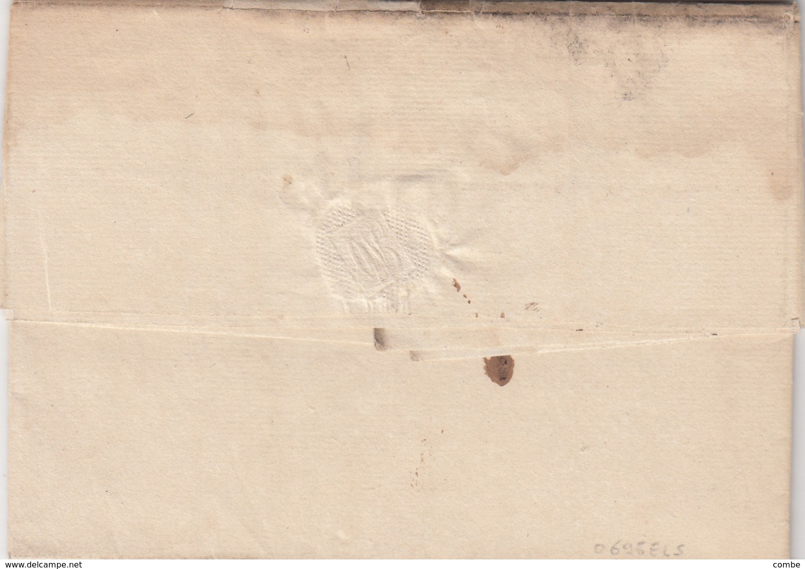 LETTRE. L'OURTHE. 96/VERVIERS (39mm). 7 SEPT 1814. JEAN-MATHIEU DEJOYE POUR ALEX HERRY GAND. TAXE PLUME 6 - 1794-1814 (Période Française)