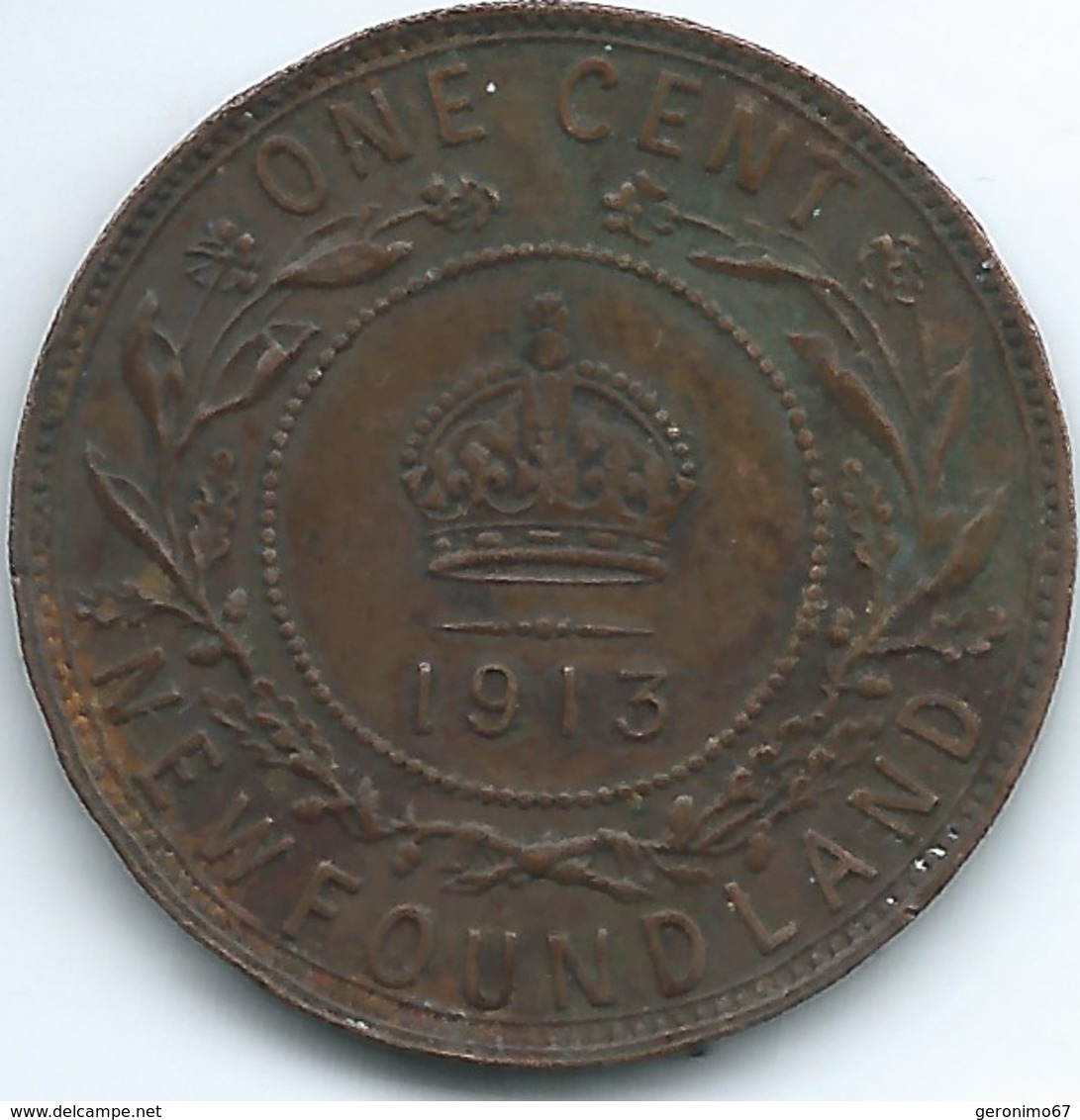 Newfoundland - George V - 1913 - 1 Cent - KM16 - Canada