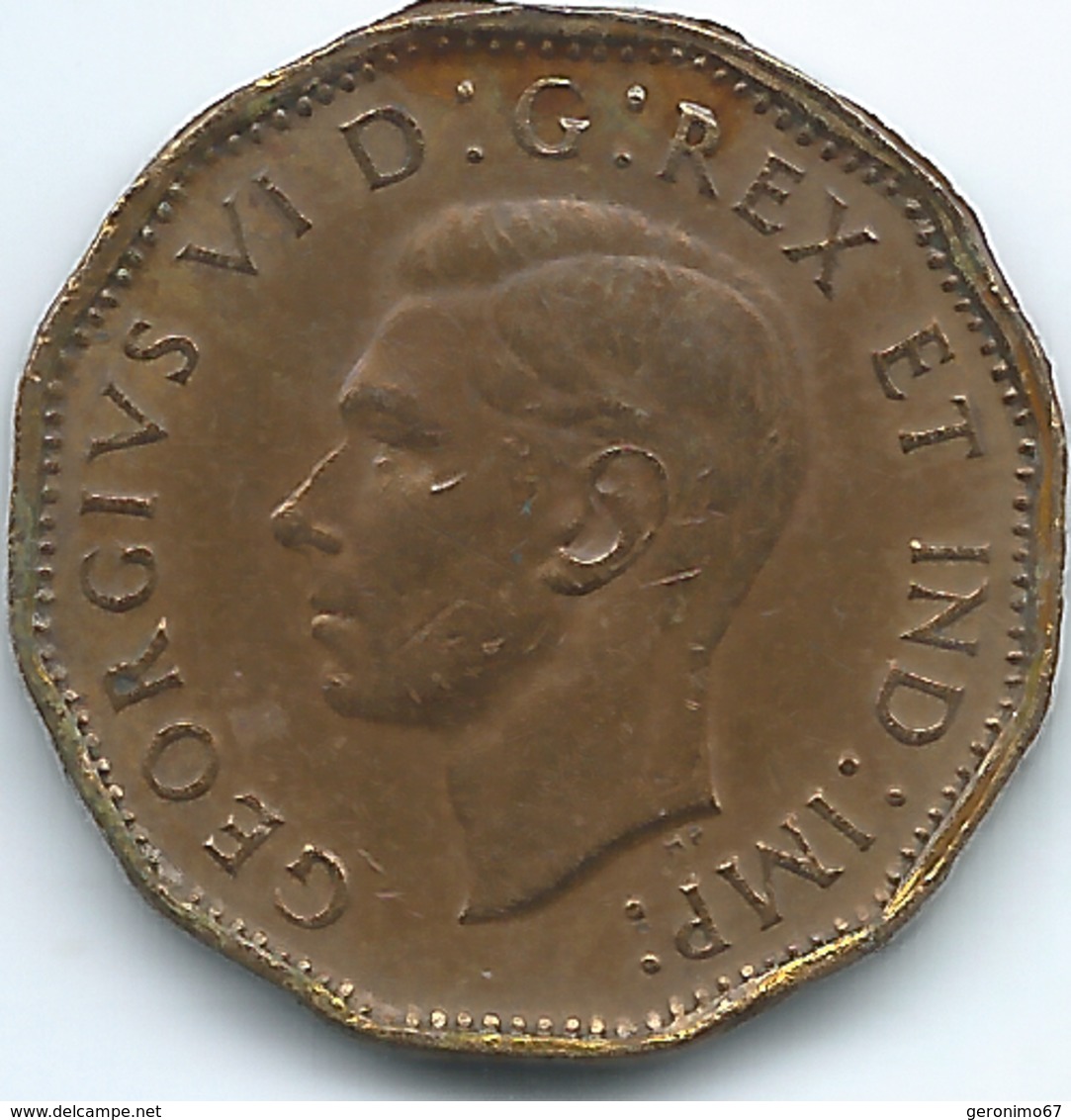 Canada - George VI - 5 Cents - 1943 - KM40 - Victory - Tombac - Canada