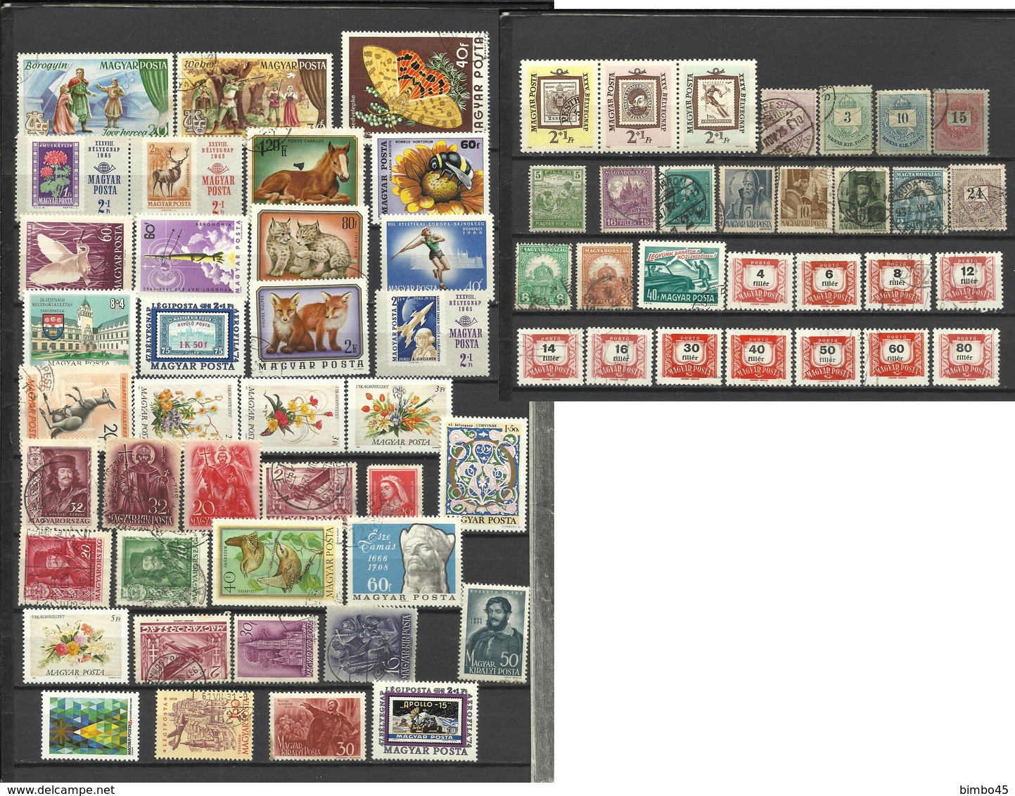 LOT STAMPS HUNGARY--MNH & MLH & USED& UNUSED--DIFFERENT - Verzamelingen (zonder Album)