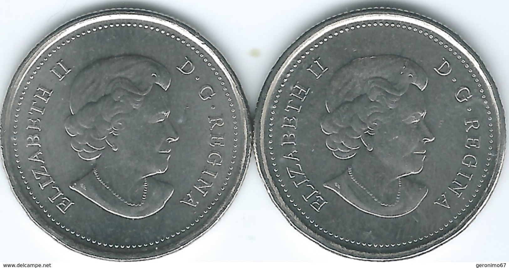 Canada - Elizabeth II - 25 Cents - 2011 - Orca (KMs 1170 & 1170a) - Canada