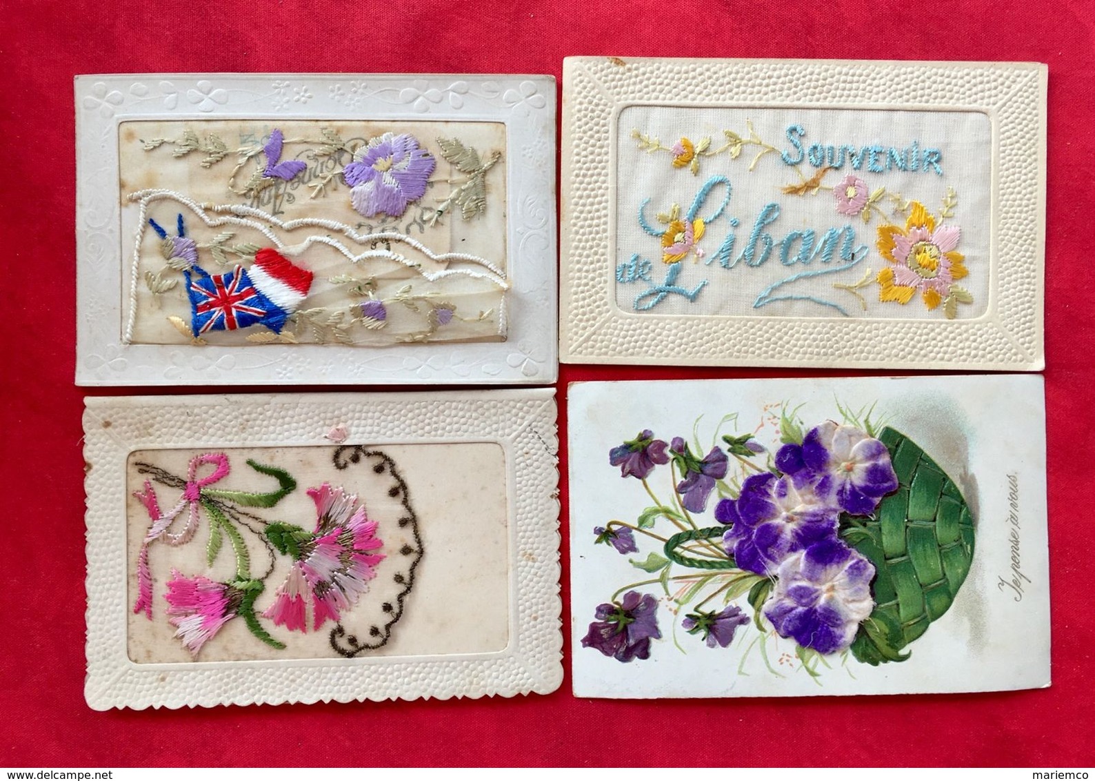 LOT 3 TRÈS BELLES CARTES Et Une Offerte - Embroidered