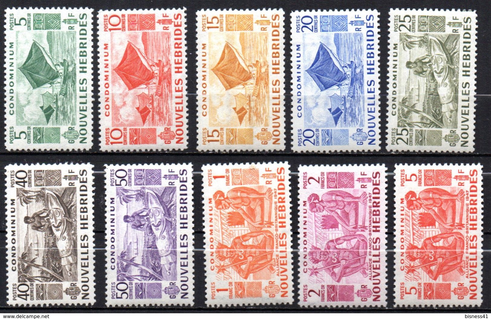 Col17  Colonie Nouvelles Hebrides N° 144 à 154 Sauf 149  Neuf XX MNH  Cote 112,20€ - Nuevos