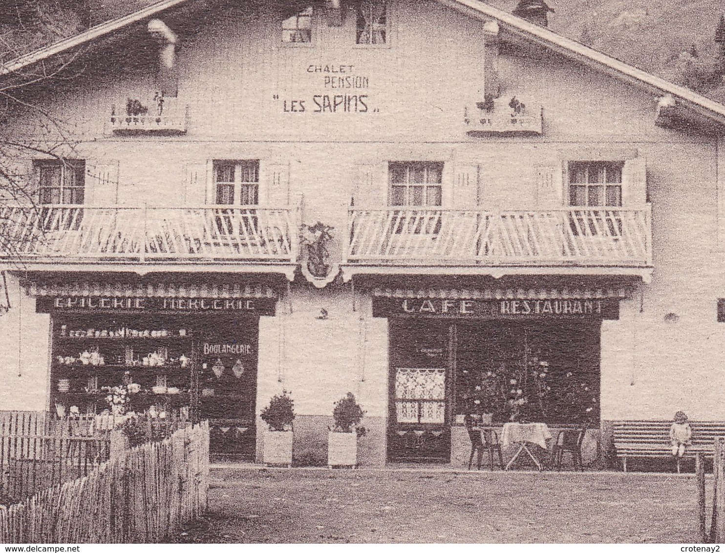 74 Pratz Praz Sur Arly Vers Megève Chalet Des Sapins VOIR ZOOM Café Restaurant Epicerie Et DOS Pension Famille Tél 7 - Megève