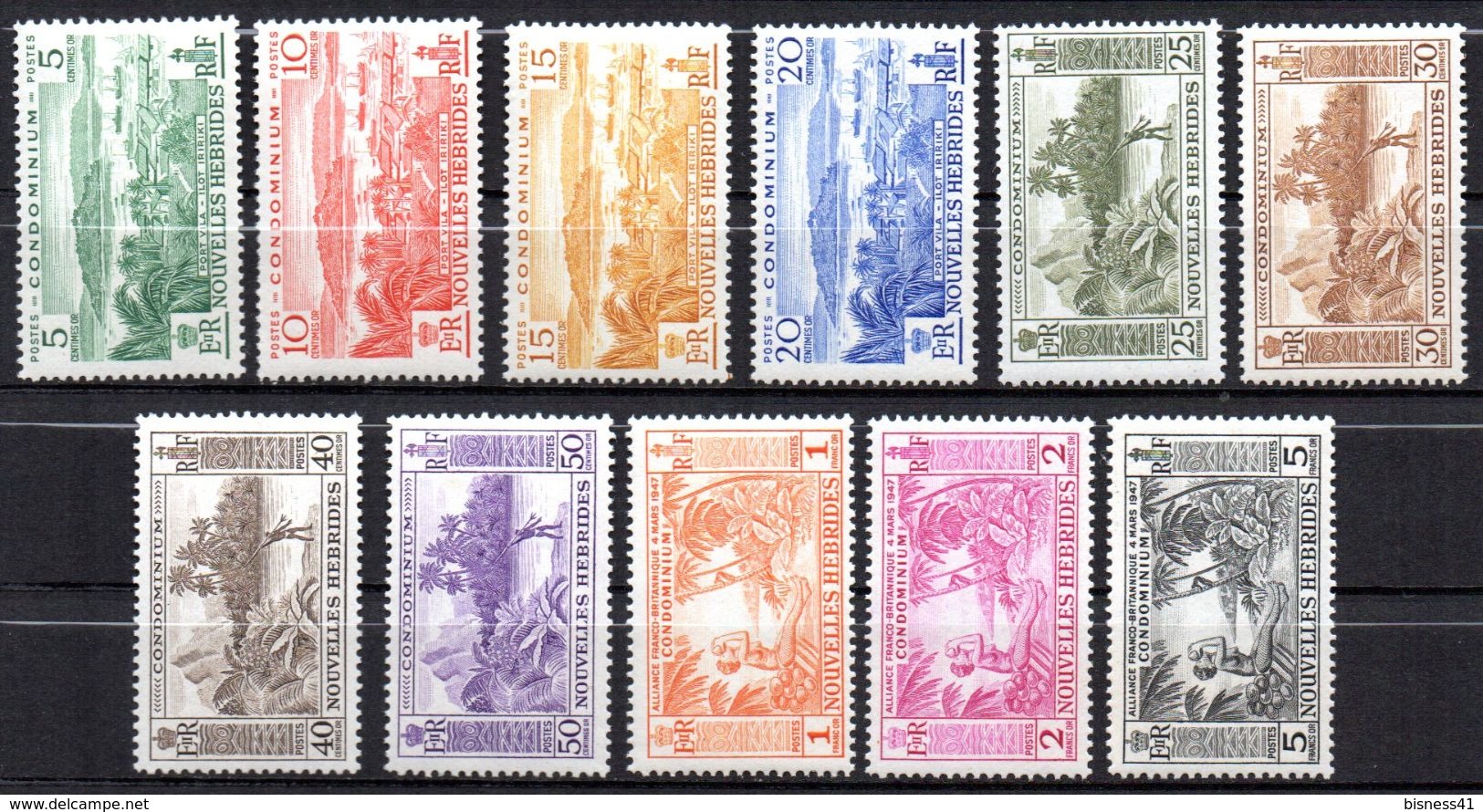 Col17  Colonie Nouvelles Hebrides N° 175 à 185 Neuf XX MNH  Cote 88,40€ - Unused Stamps