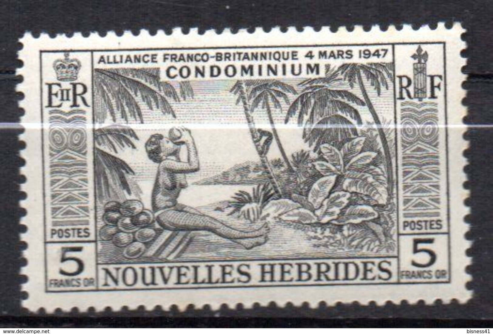 Col17  Colonie Nouvelles Hebrides N° 185  Neuf XX MNH  Cote 40,80€ - Unused Stamps