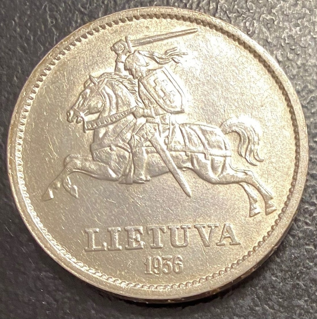 MONEDA DE 10 LITUS AÑO 1936 - Lithuania