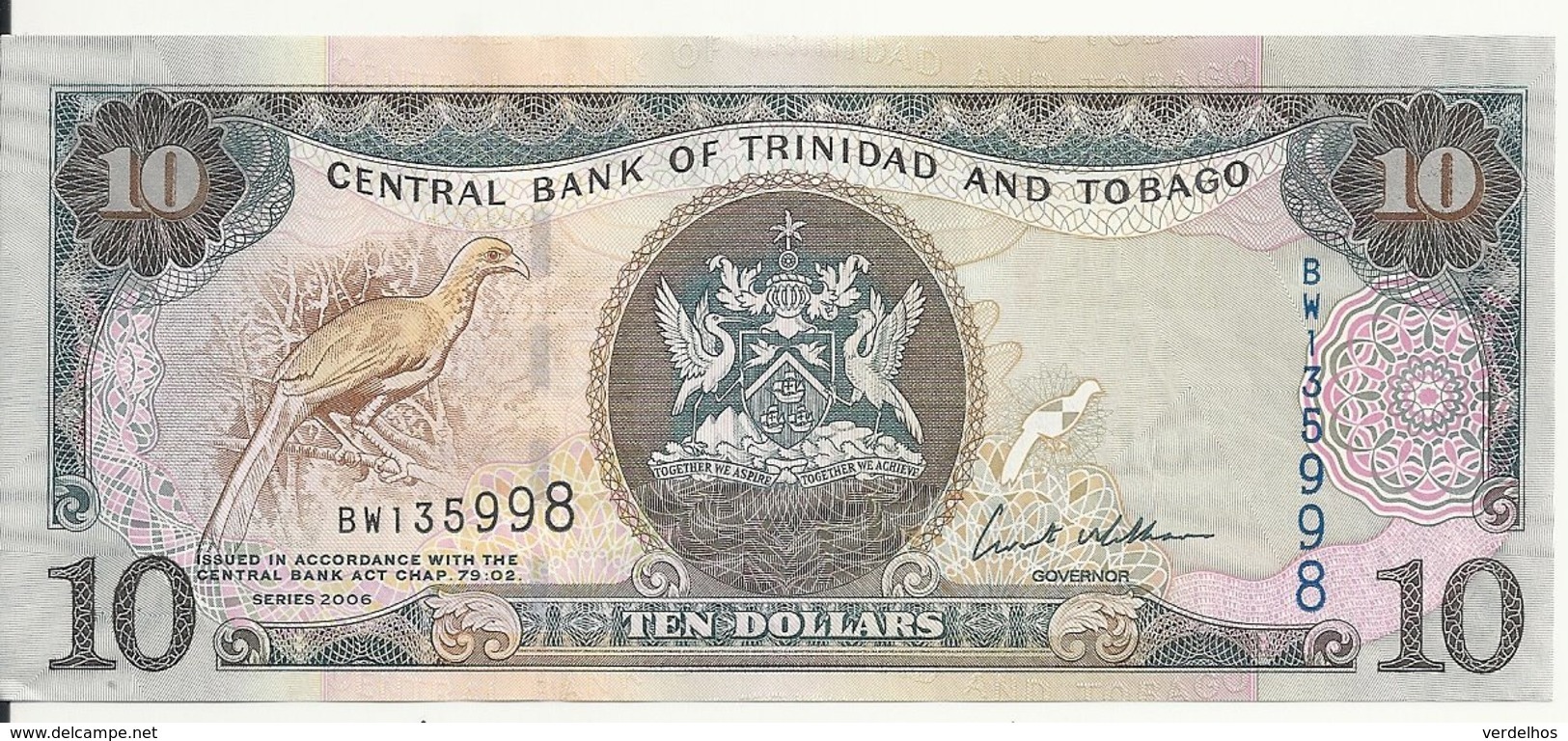 TRINIDAD ET TOBAGO 10 DOLLARS 2006 AUNC P 48 - Trinidad Y Tobago