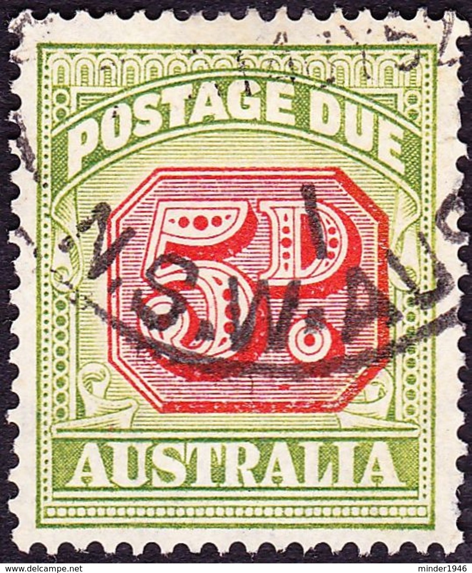 AUSTRALIA 1948 KGVI 5d Carmine & Green SGD124 Used - Segnatasse