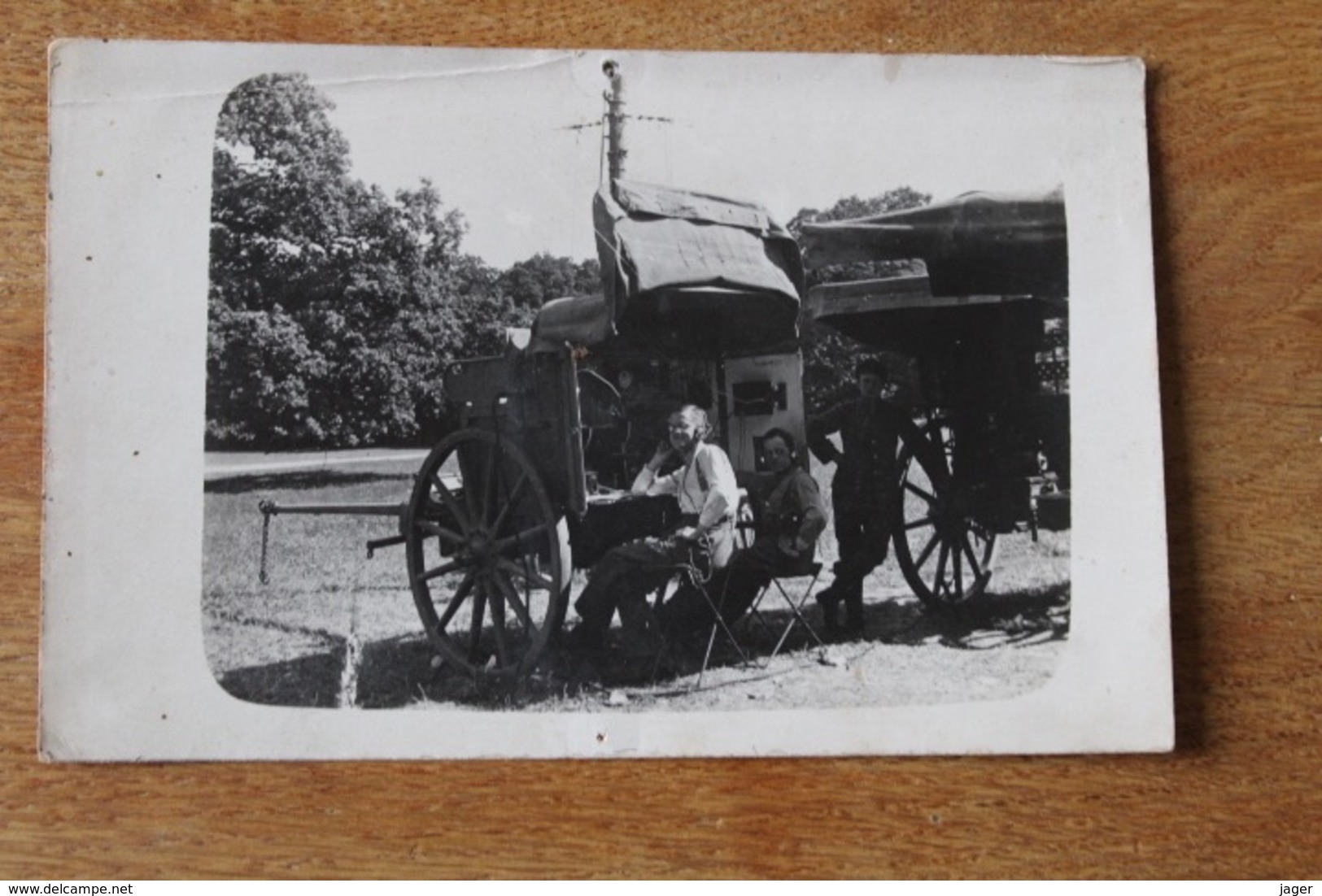 Carte Photo Les Transmetteurs Transmission Télégraphistes Allemands Avec Matériel WWI - 1914-18