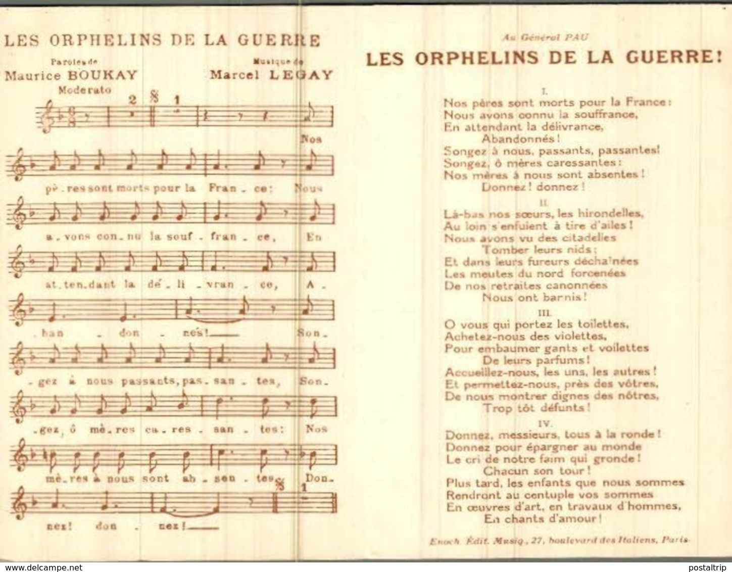 LES ORPHELINS DE LA GUERRE. Maurice BOUKAY- EERST WERELDOORLOG BELGIË BELGIQUE 1914/18 WWI WWICOLLECTION - Guerre 1914-18