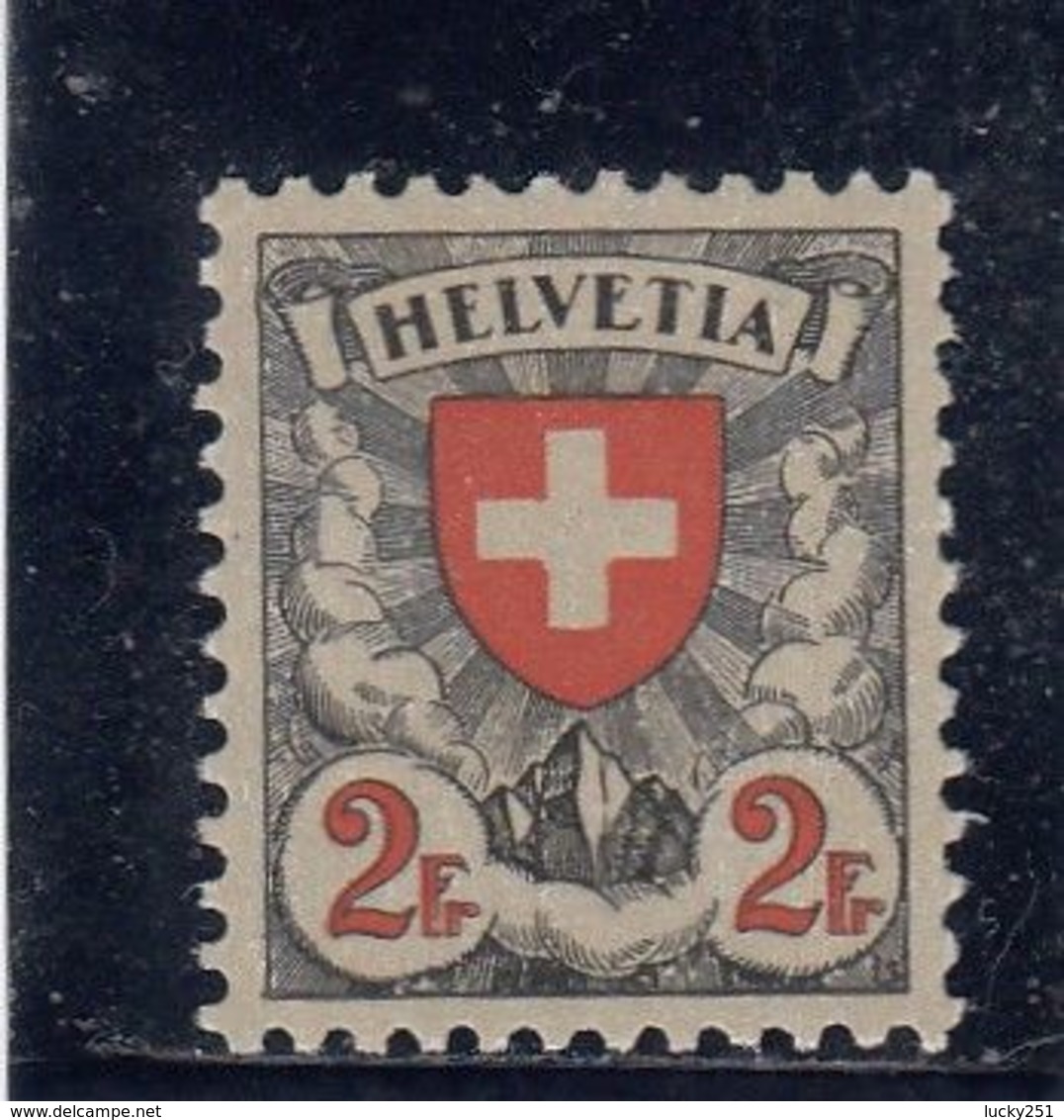 Suisse - Année 1933/34 - Type écusson - N°YT 211a** - Papier Gaufré (grillé) - Ongebruikt