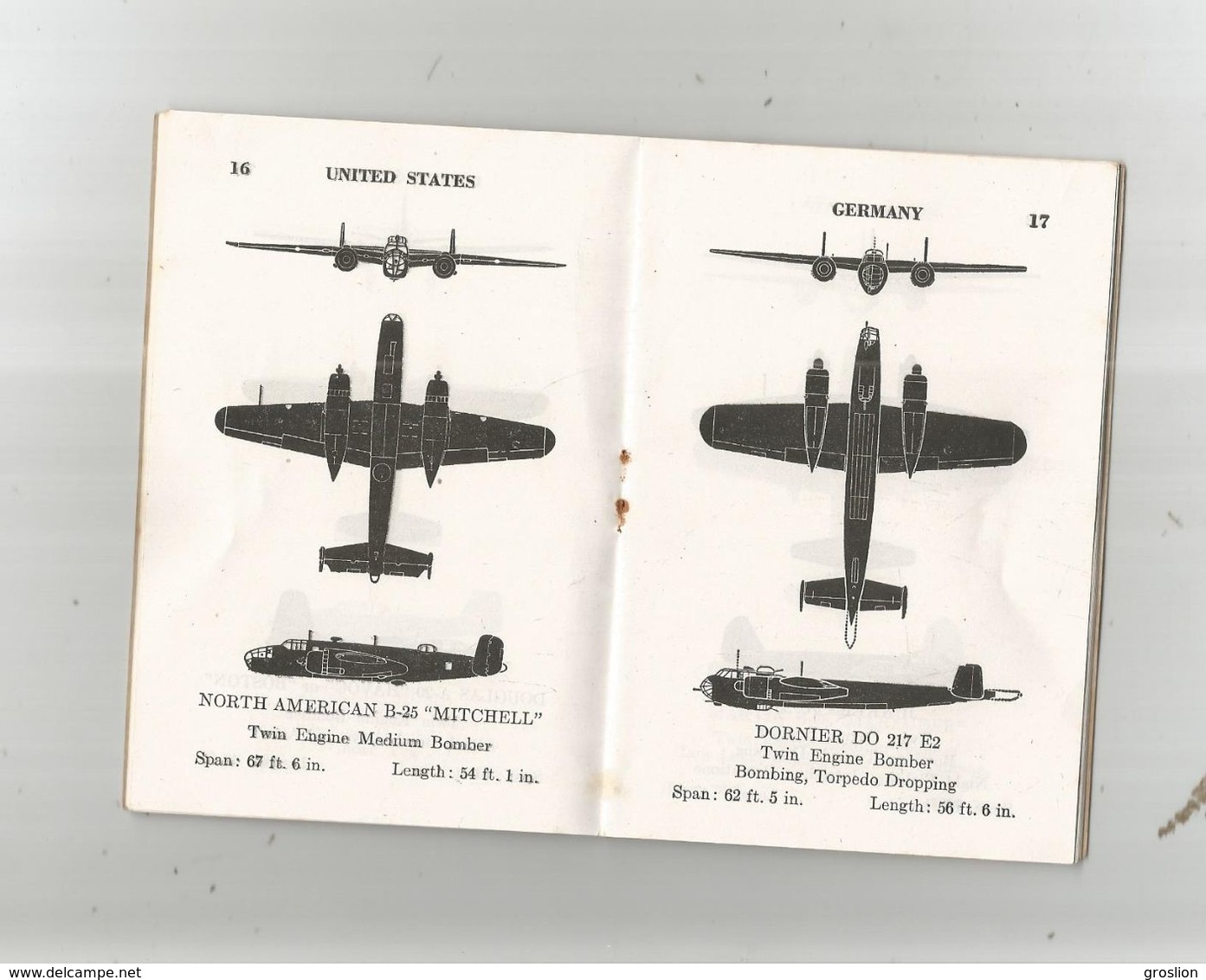 AIRCRAFT RECOGNITION GUIDE WAR DEPARTMENT 1943 FOR US SOLDIERS.LIVRET 1943 POUR SOLDATS U S DE RECONNAISSANCE AVIONS