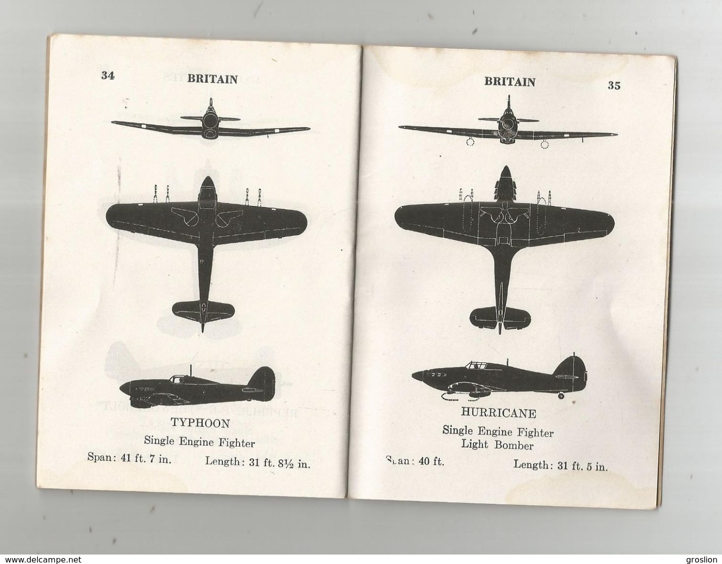 AIRCRAFT RECOGNITION GUIDE WAR DEPARTMENT 1943 FOR US SOLDIERS.LIVRET 1943 POUR SOLDATS U S DE RECONNAISSANCE AVIONS