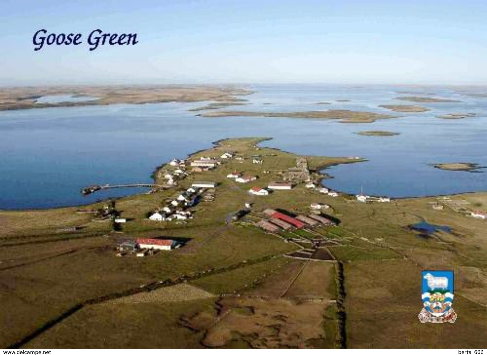 Falklands Islands Goose Green Malvinas New Postcard Malwinen AK - Falkland