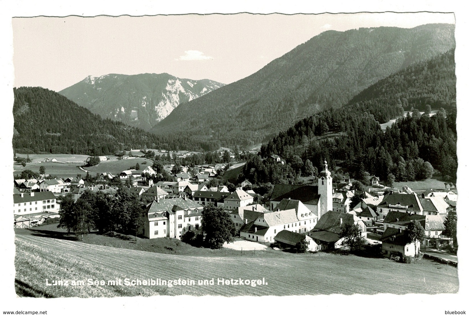 Ref 1368 - 1963 Real Photo Postcard - Lunz Am See Mit Scheiblingstein - Lower Austria - Lunz Am See
