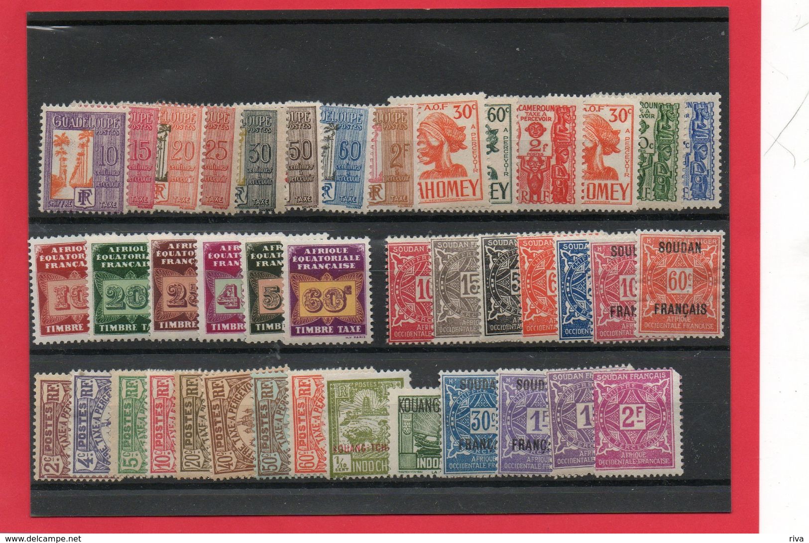 Petit Lot (Timbres Taxe Des Colonies )  */** - Collections (without Album)