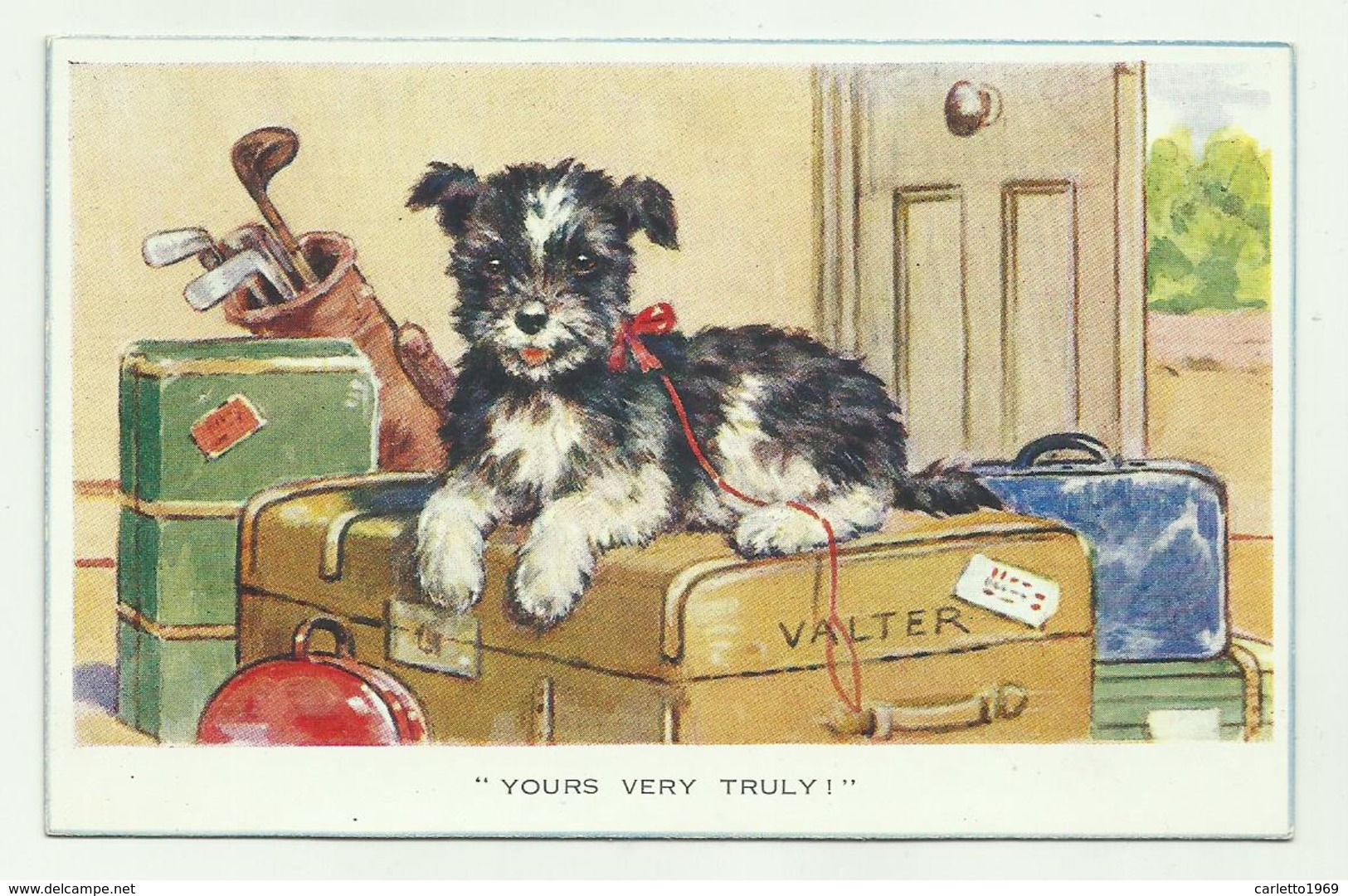 YOURS VERY TRULY ! ILLUSTRATA F.E. VALTER - VALENTINE'S POST CARD - NV FP - Valter, Fl. E.