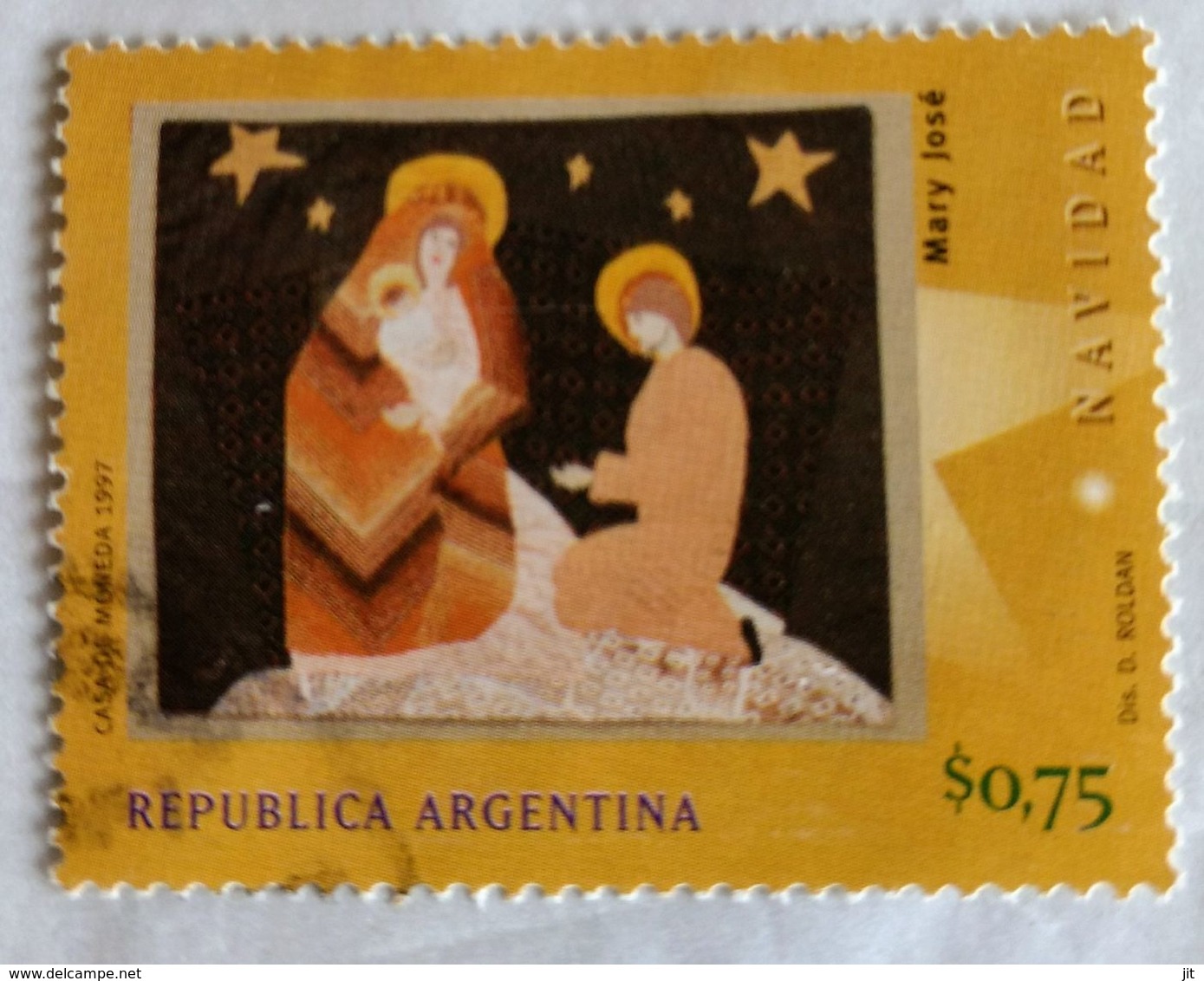 128. ARGENTINA 1997 USED STAMP CHRISTMAS - Used Stamps