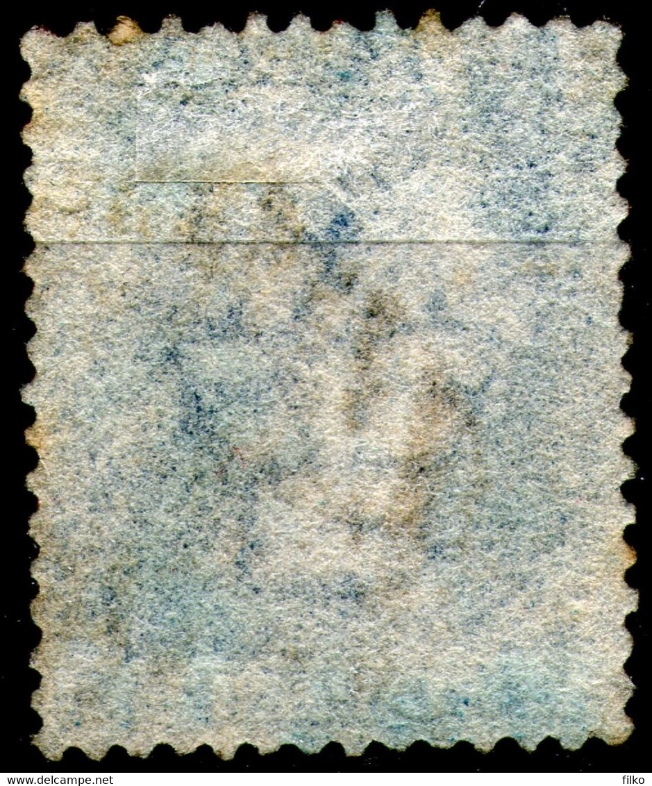 Great Britain,QV,Four Letters C-C,two Pence Blue,SG45,plate:9,cancell,as Scan - Used Stamps