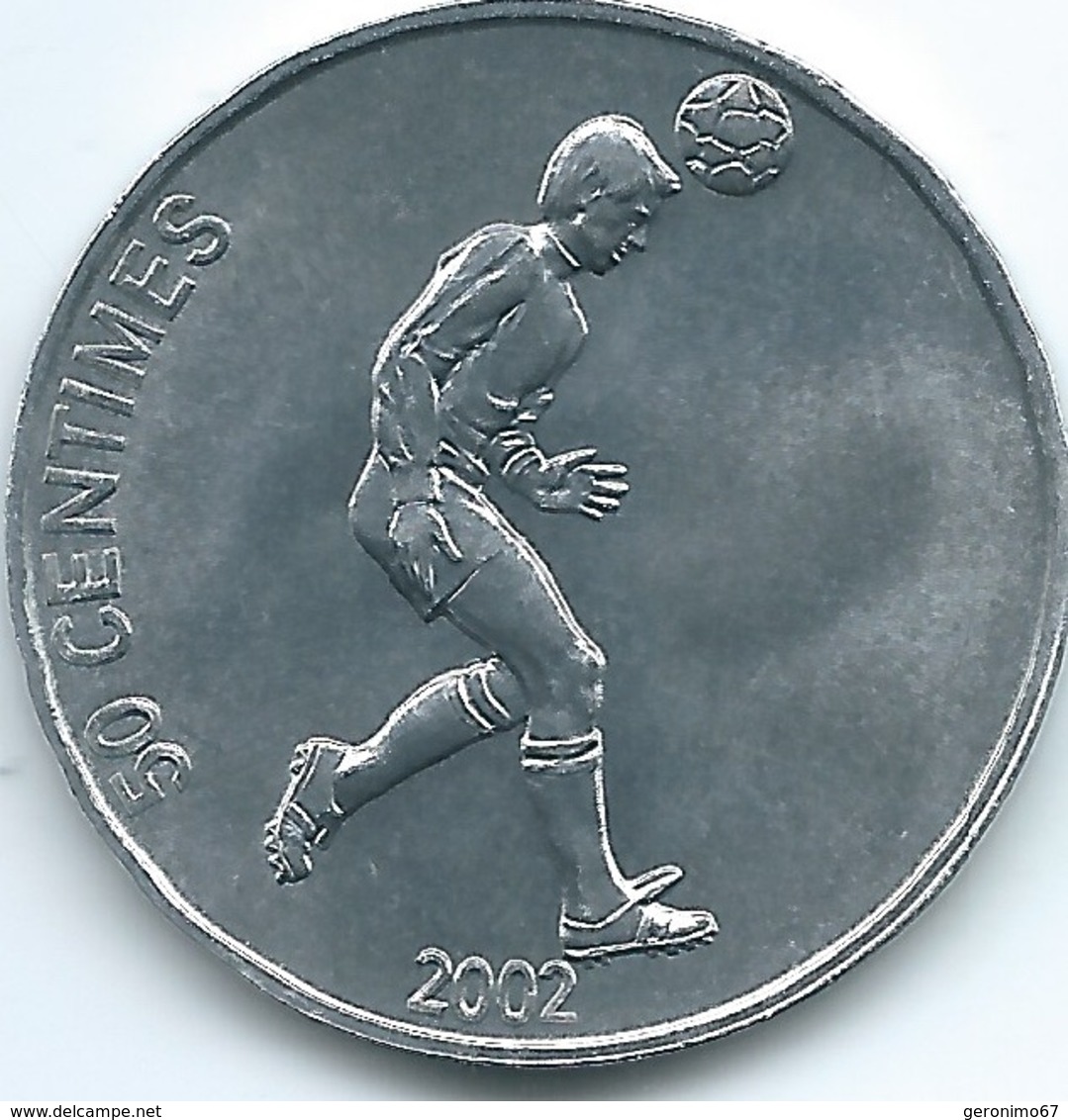 Congo - 50 Centimes - 2002 - Soccer - KM75 - Congo (Democratische Republiek 1998)