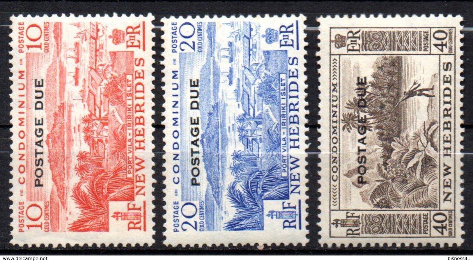 Col17  Colonie Nouvelles Hebrides Taxe N°  42 à 44  Neuf XX MNH  Cote 10,00€ - Segnatasse