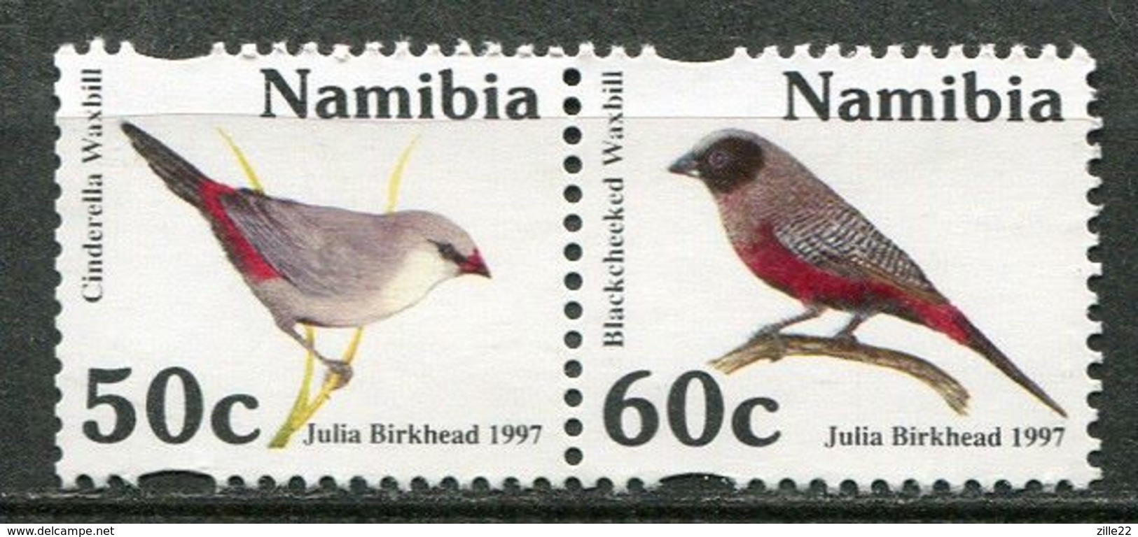 Namibia Mi# 833-4 Postfrisch/MNH - Fauna Birds - Namibië (1990- ...)