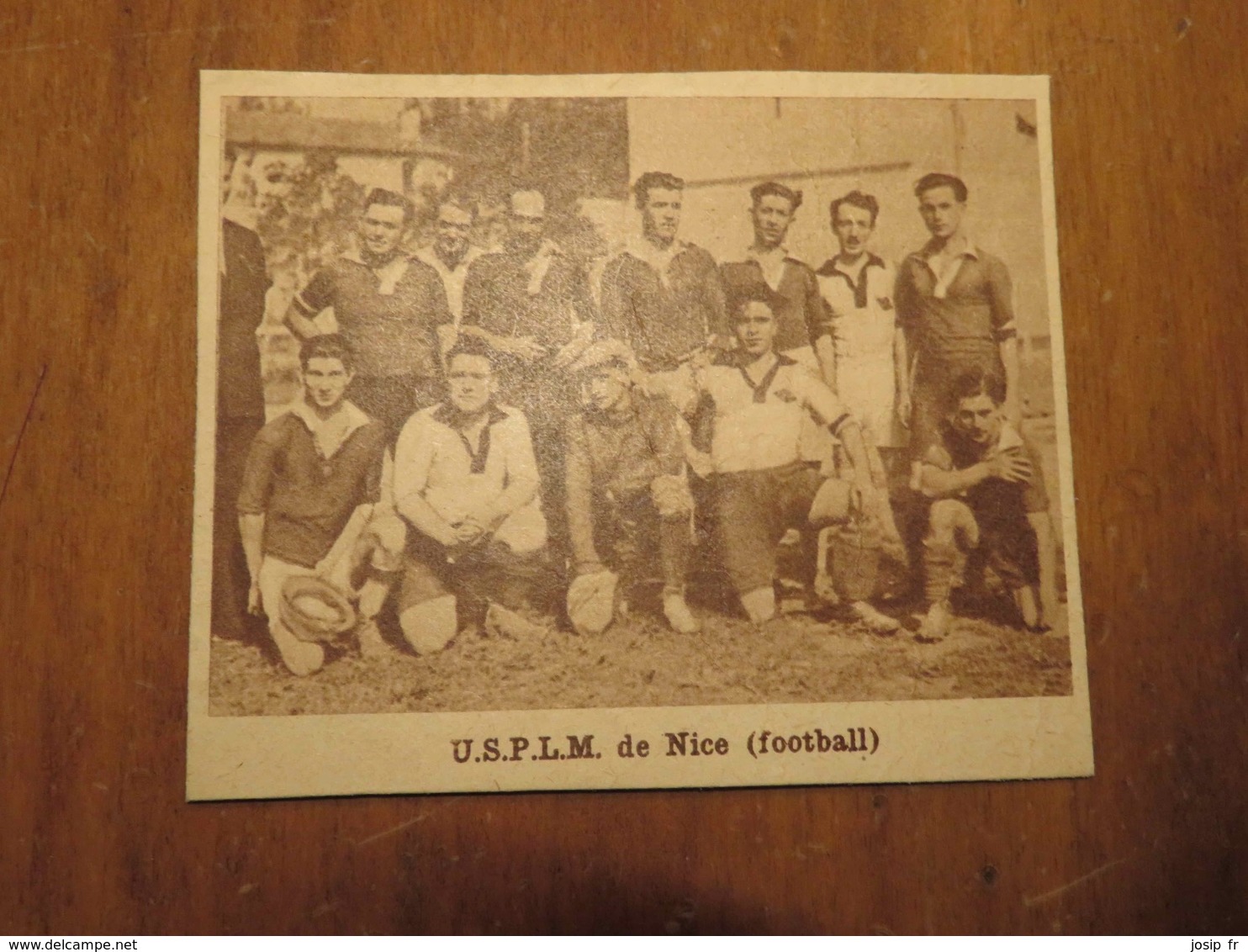 NICE (ALPES-MARITIMES) U.S.P.L.M. DE NICE FOOTBALL (PHOTO DE JOURNAL: 02/1932) - Côte D'Azur