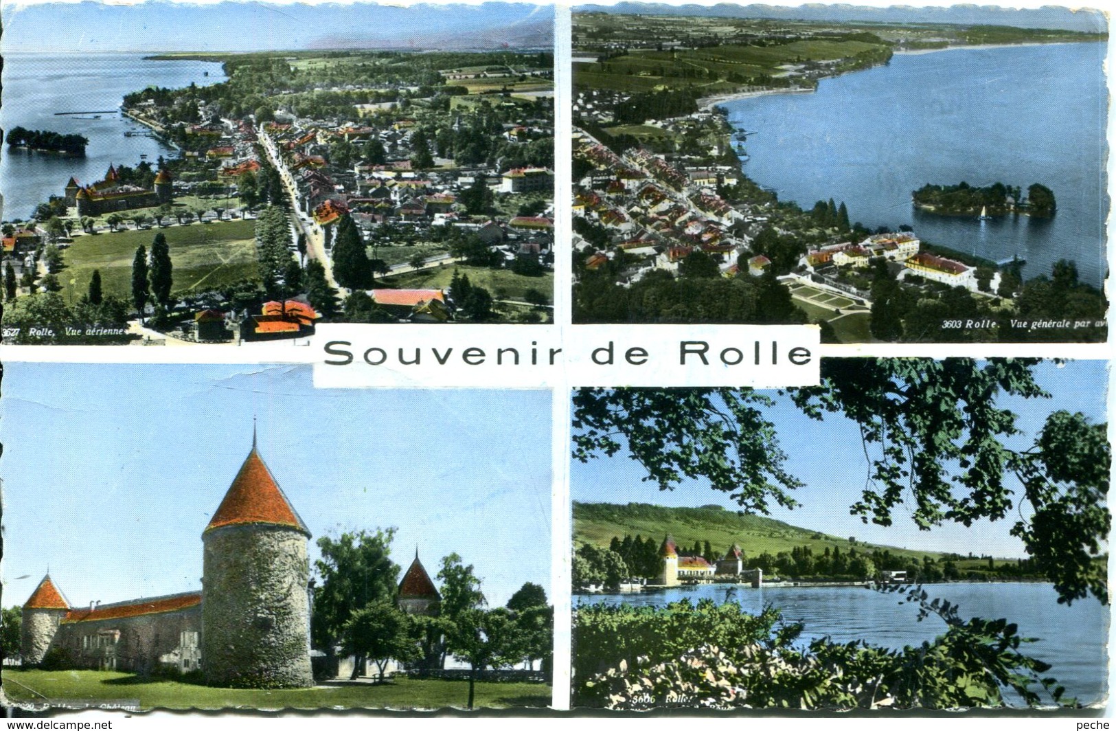 N°78906 -cpsm Souvenir De Rolle -multivues- - Rolle